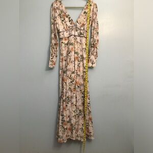 Aqua Blu Floral Long Sleeve Dress